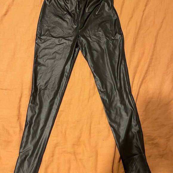 ASOS Mamalicious Maternity wet look leggings - BLACK - Picture 6 of 7